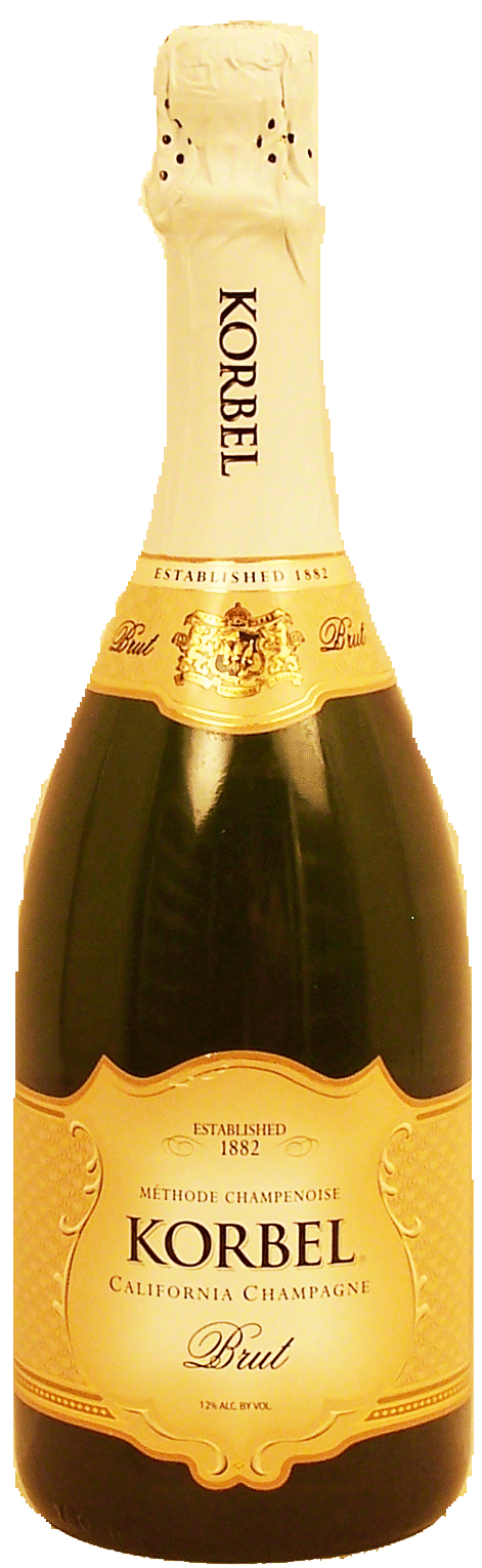 Korbel Brut methode champenoise wine of California, 12% alc. by vol. Full-Size Picture